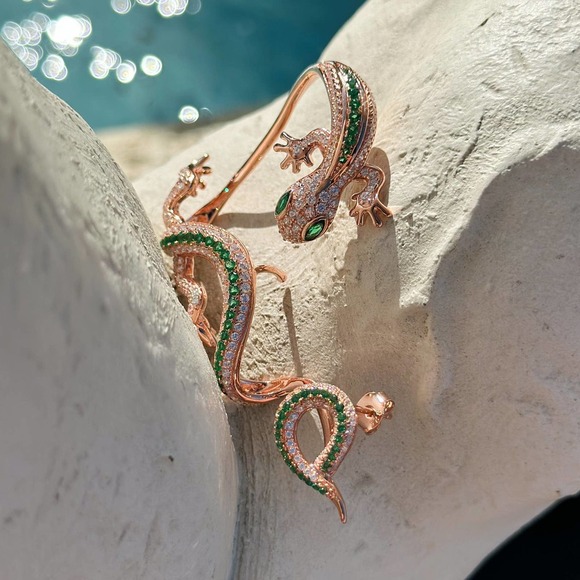 Single Statement Gecko Ear Jacket - 14k Rose Gold NEW!!! - Picture 4 of 4